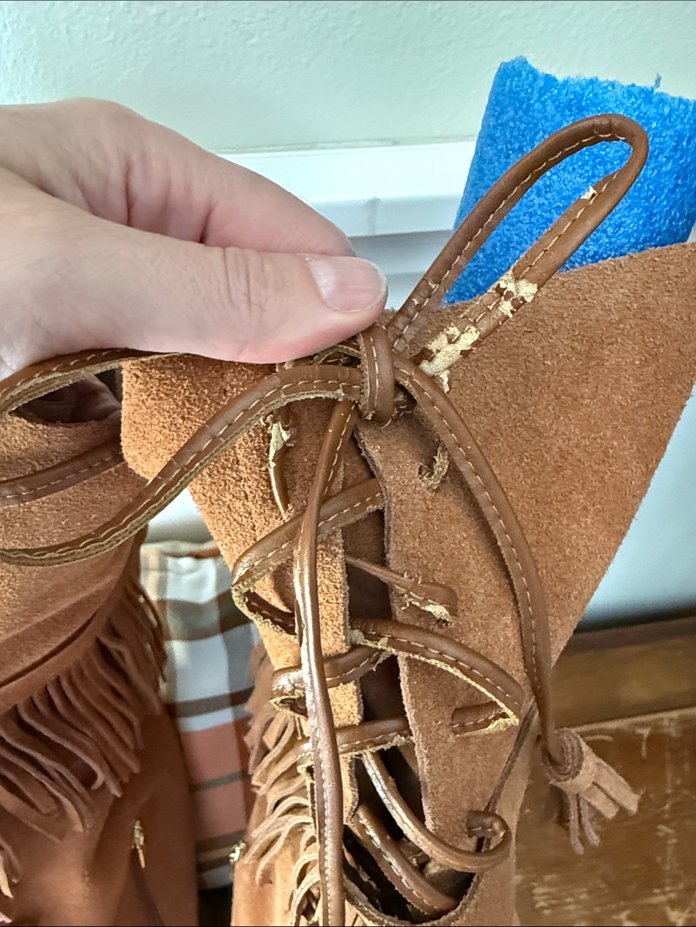 Colin Stuart Suede Fringe Boots - Picture 7 of 13
